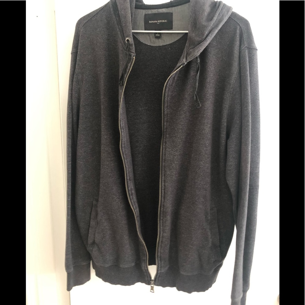 Gray zipper hoodie